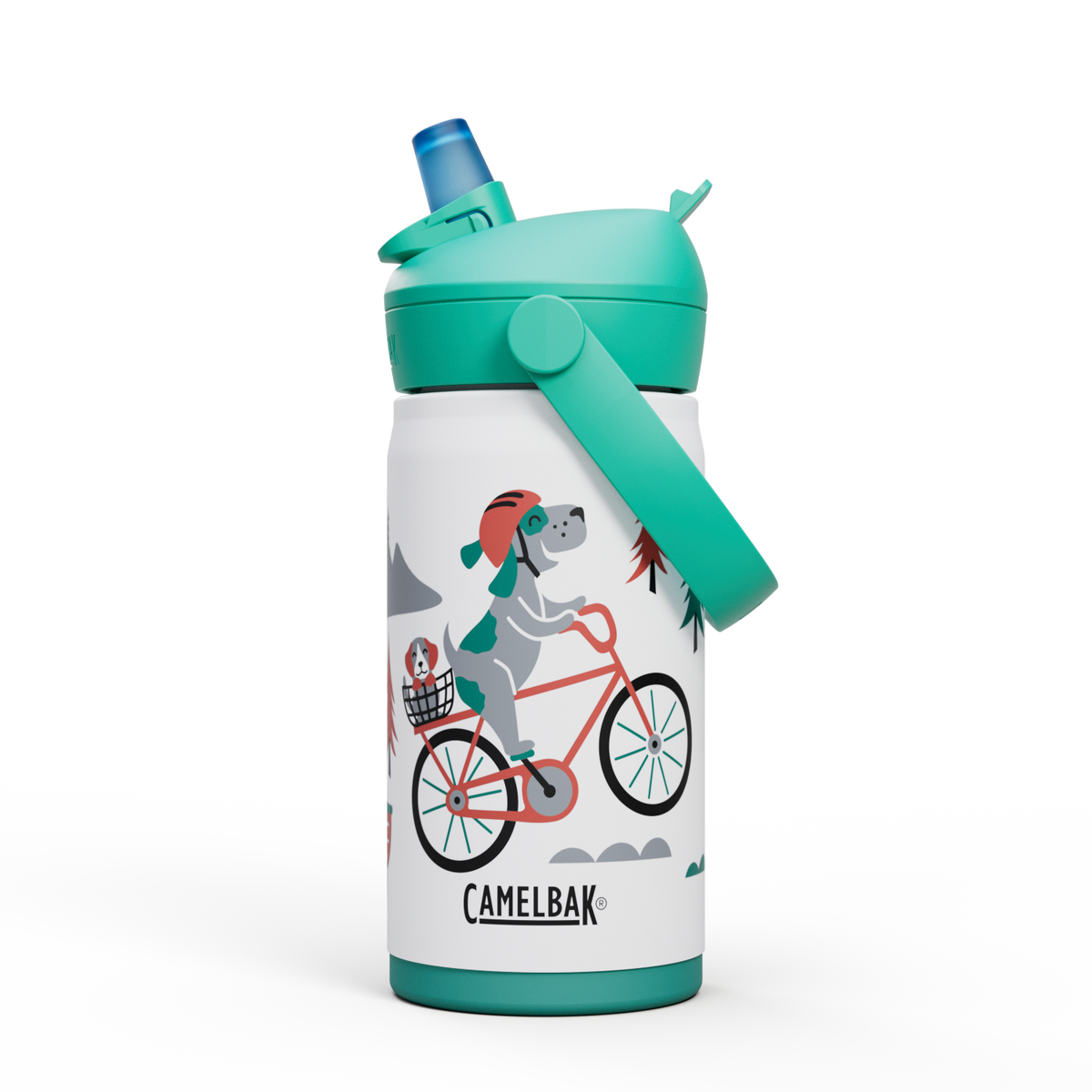 Thrive™ Flip Straw Kids 12oz Bottle, Insulated Stainless Steel J0